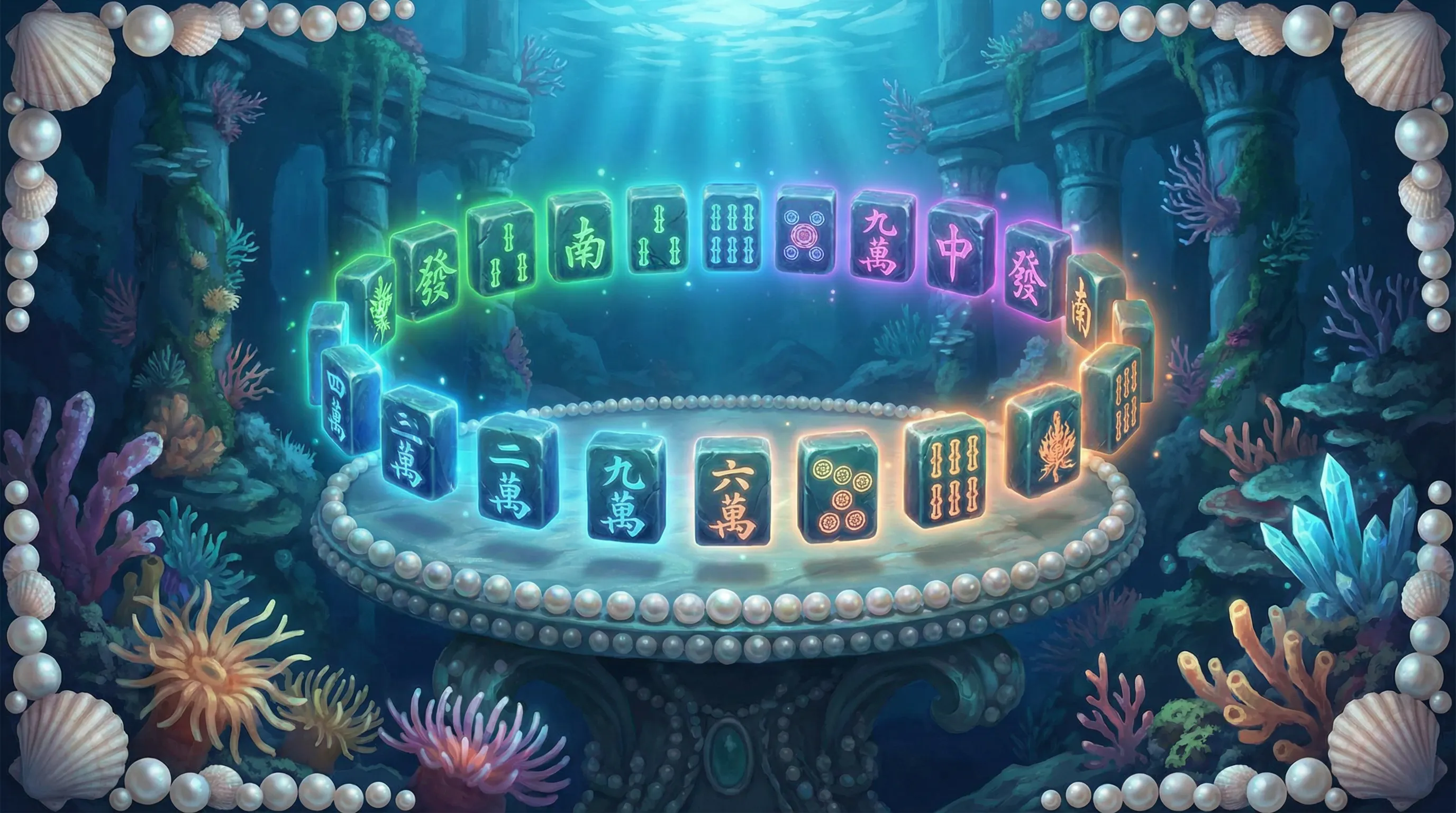 开元棋牌珍珠麻将深海宝石牌面